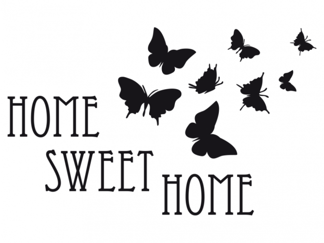 Wandsticker Home sweet home