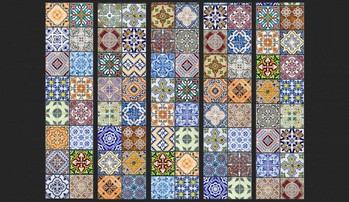 Vliestapete Colorful Mosaic Boho