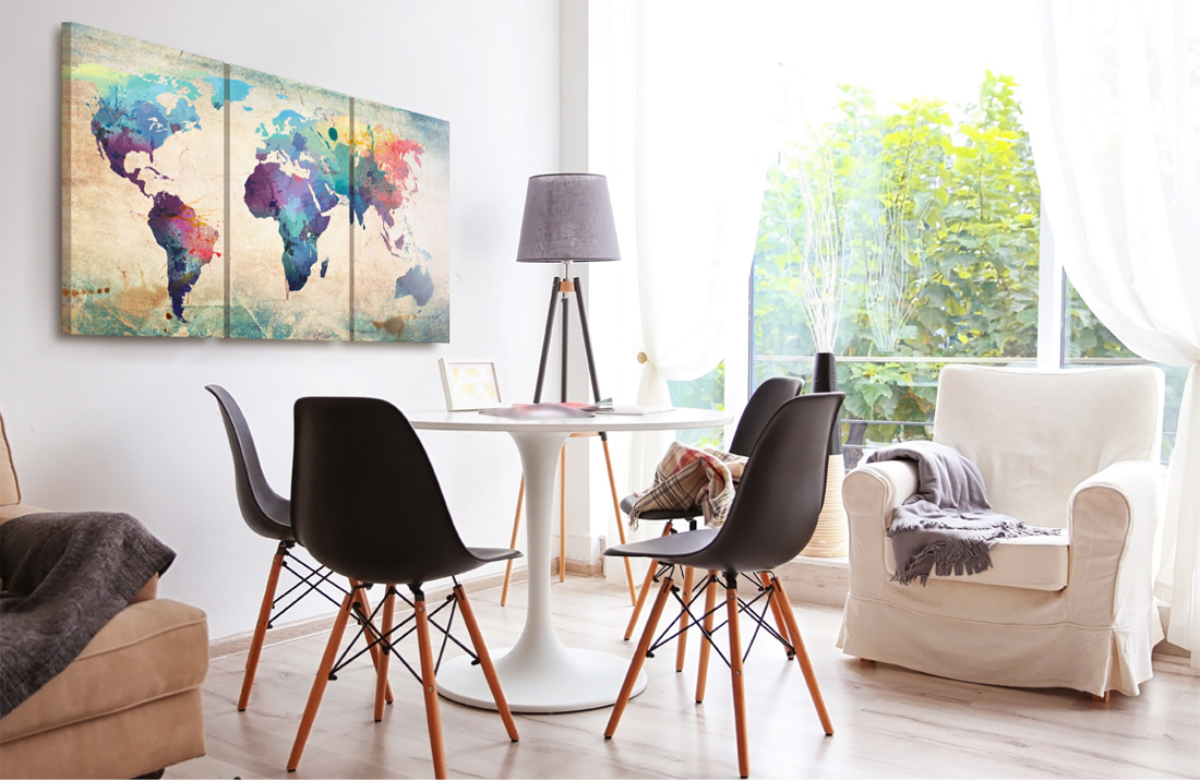 skandinavischer Stil Wandbild Wohnzimmer