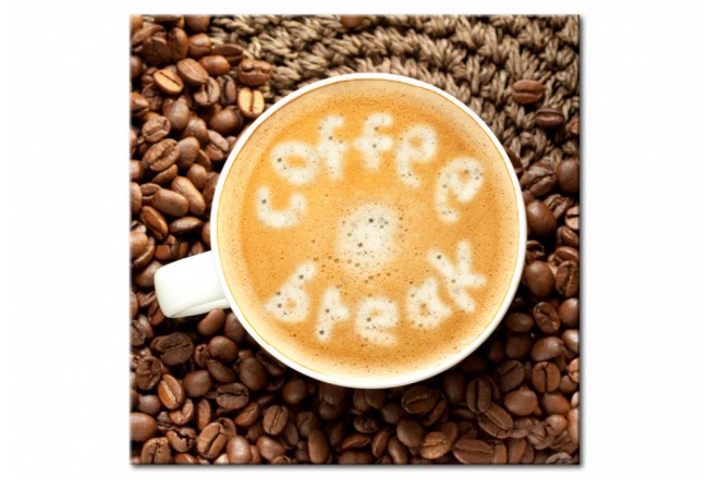 Acrylglasbild Kaffee Frühstück Tassecofee break