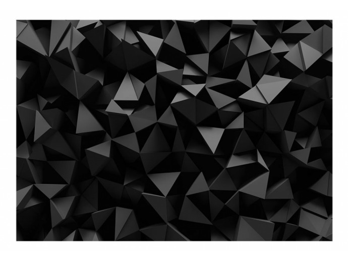 schwarze geometrische Tapete modern