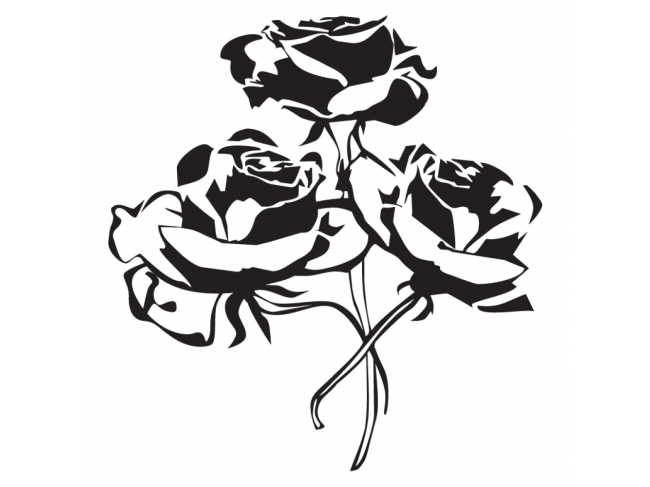 Wandsticker Blumen Provence Stil