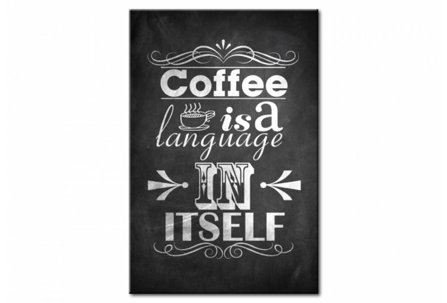 Metall Poster Esszimmer Küche Kaffe