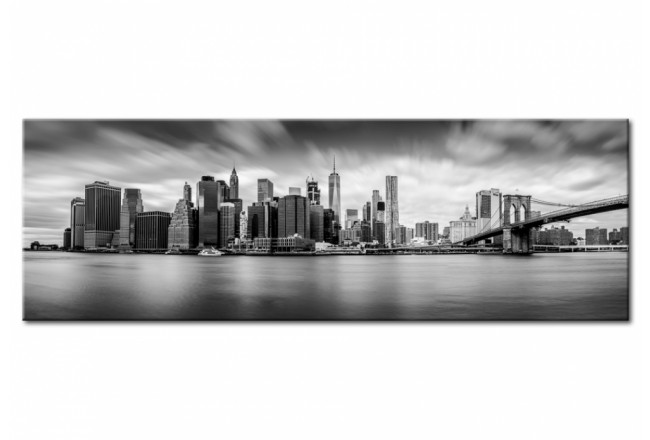 Acrylglasbild New York schwarz-weiß