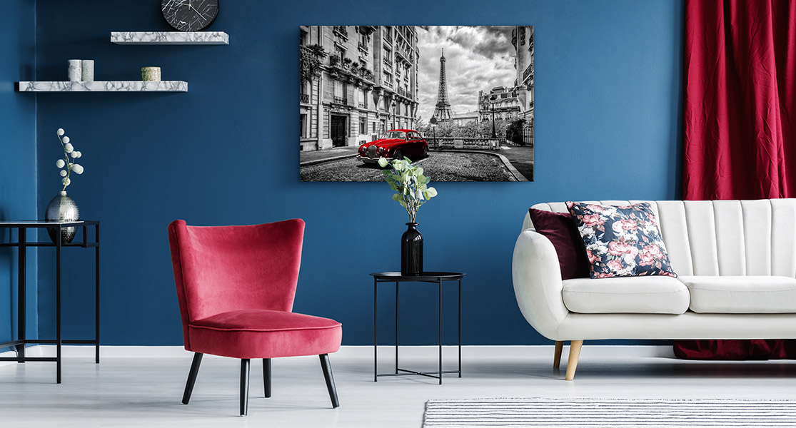 wandbild stadt wohnzimmer