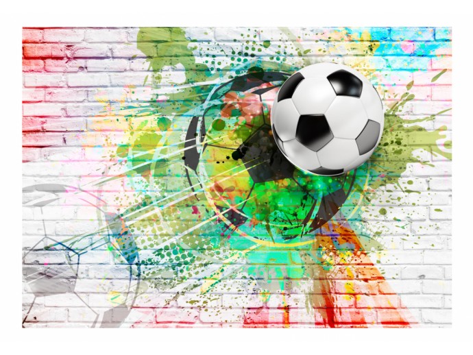 Fußball Street Art Mural Farbe