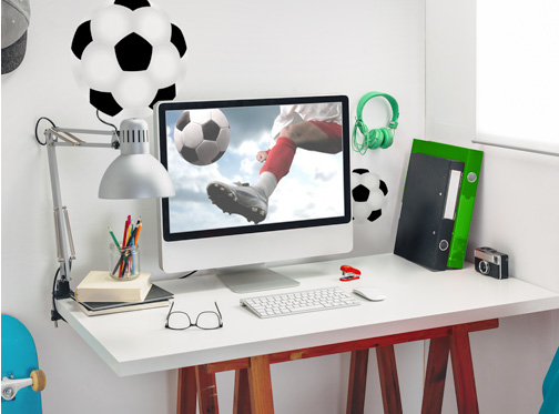 Fußball-Kinderzimmer Einrichtung Dekorationen Ideen
