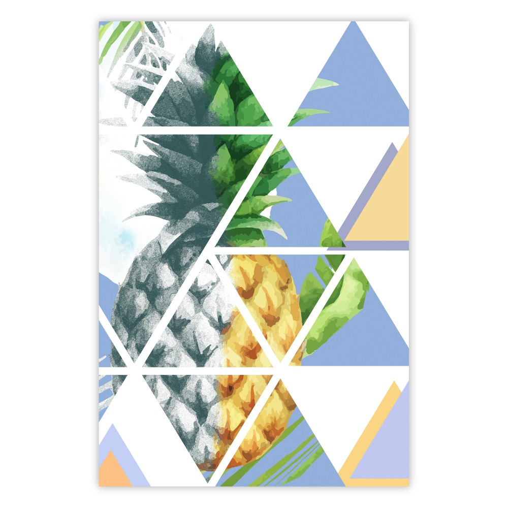 poster geometrische ananas
