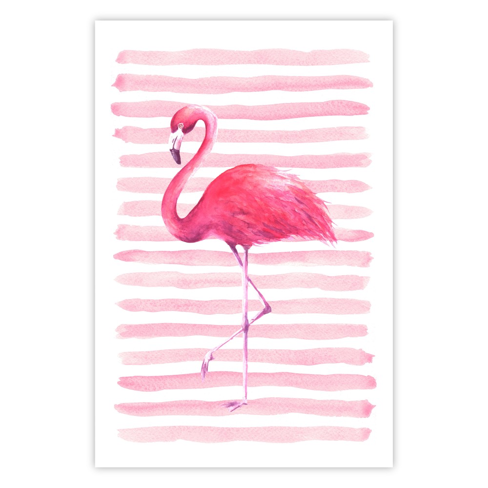 wandbild flamingo