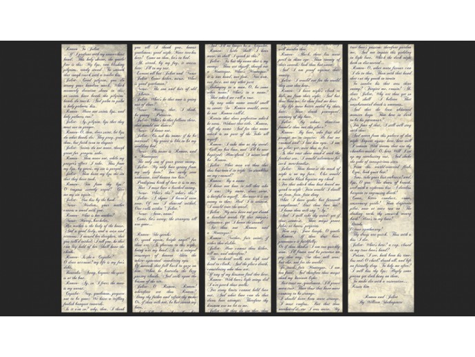 Tapete Text Shakespeare Romeo und Julia