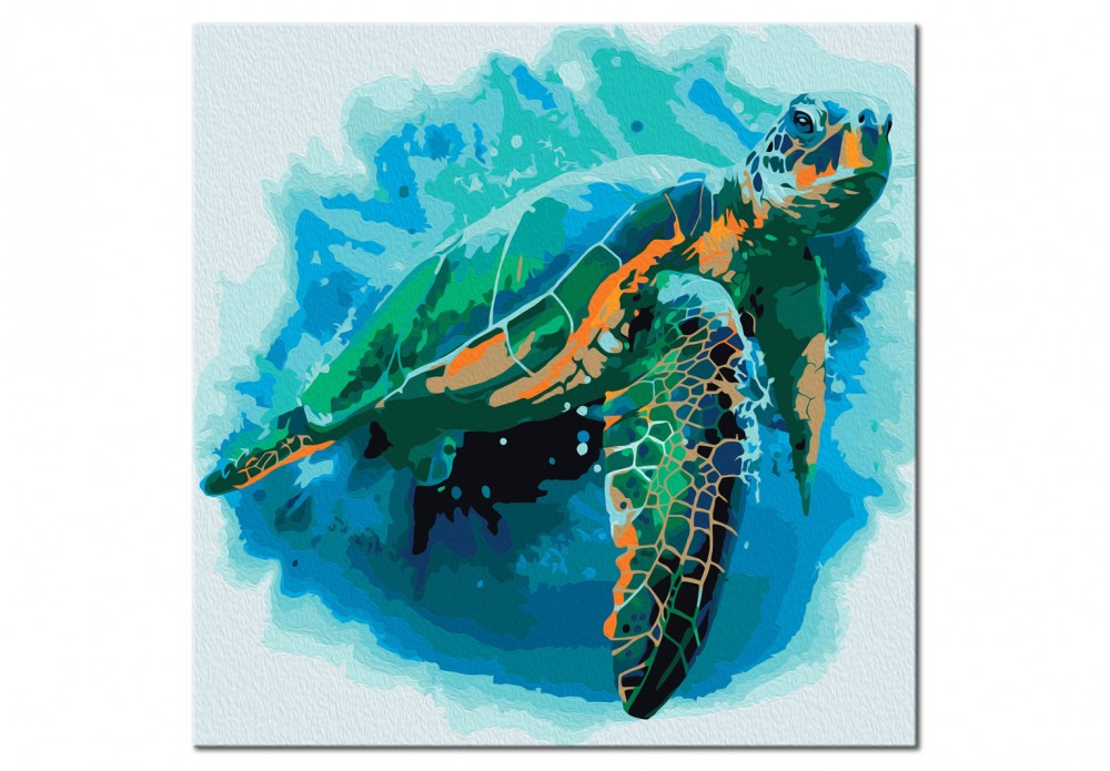 malen nach zahlen schildkröte