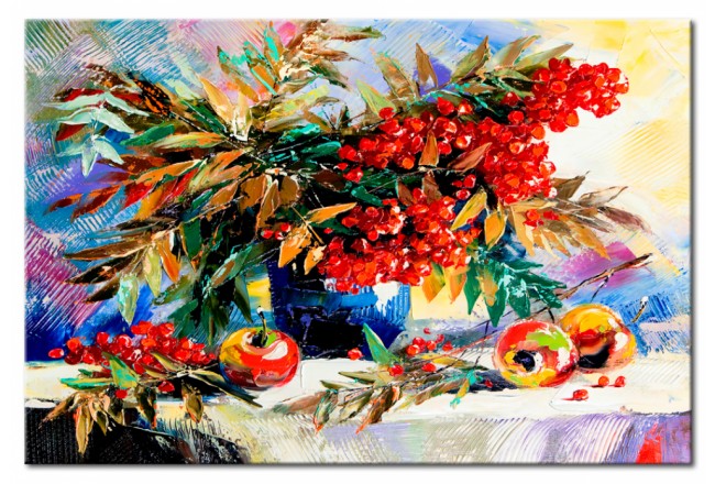 Wandbild Herbst bunte Blätter
