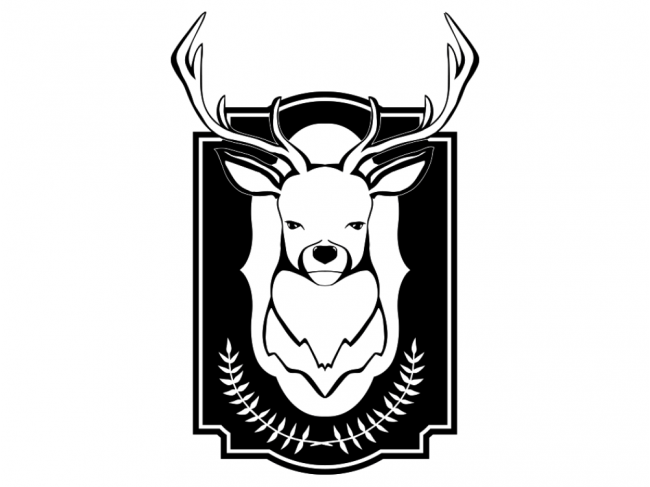 Wandtattoo Hirsch im skandinavischen Design