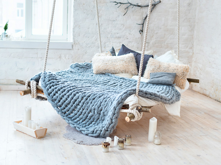 DIY: Chunky Knit Wolldecke