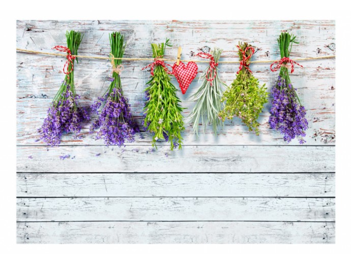 Fototapete Kuche Lavendel provenzalisch Krauter