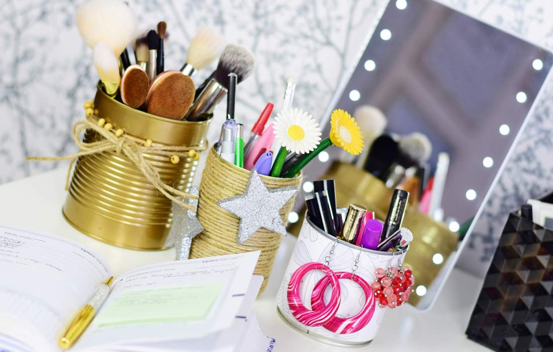DIY-Ideen Dosen-Organizer Ordnunhshelfer Schritt für Schritt