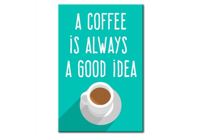 Metall Poster für Küche Kaffee