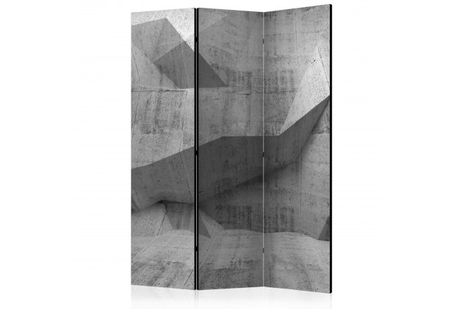 Paravent Beton grau Industrie Stil