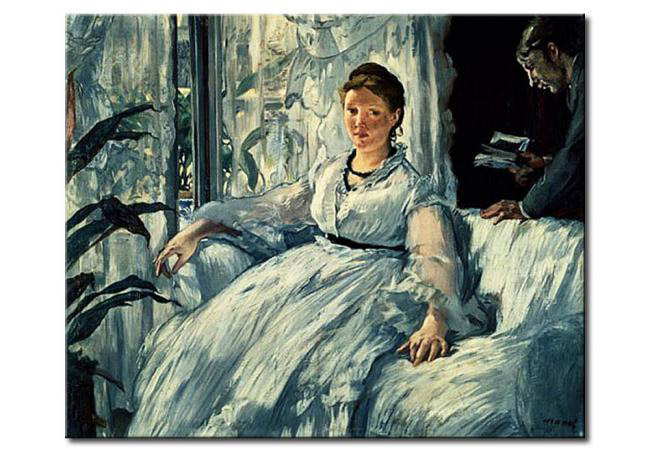 Wandbild Manet reading lesen