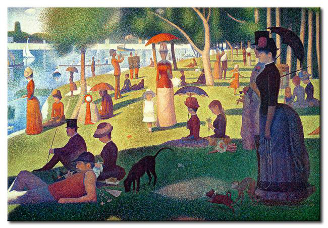 Seurat Sunday afternoon Sonntagnachmittag