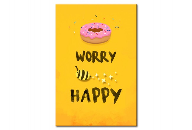 Metall Poster Don't Worry Be Happy