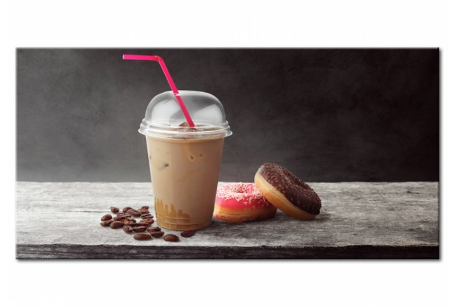Acrylglasbild Sweet Break Kaffee Latte