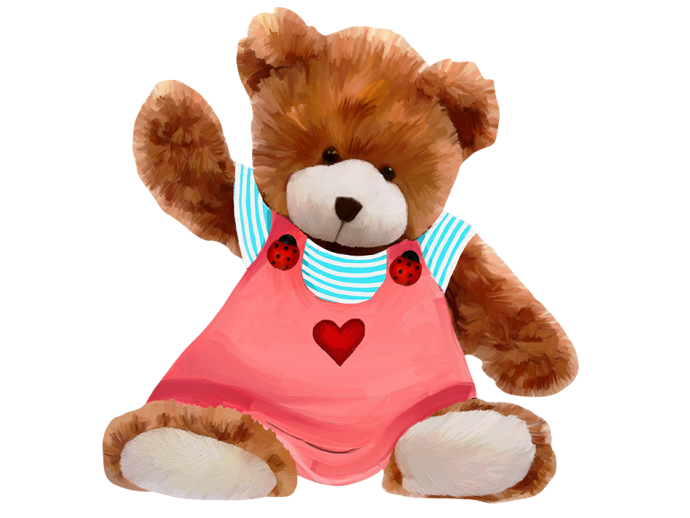 Wandbild für Kinder Bär